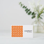 LED Arrows Square Oranje - wit Visitekaartje (Staand voorkant)