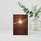 LED bronze Visitekaartje (Staand voorkant)