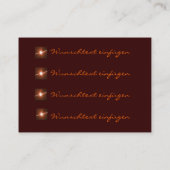 LED bronze Visitekaartje (Achterkant)