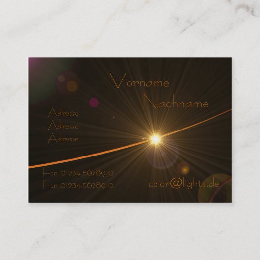 LED Effects Visitekaartje (Voorkant)