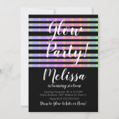 LED Gloeiende Crazy Neon Gloei in het Donker Feest Kaart (Voorkant)