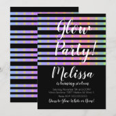 LED Gloeiende Crazy Neon Gloei in het Donker Feest Kaart (Voorkant / Achterkant)