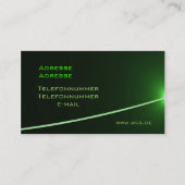 LED green Visitekaartje (Achterkant)