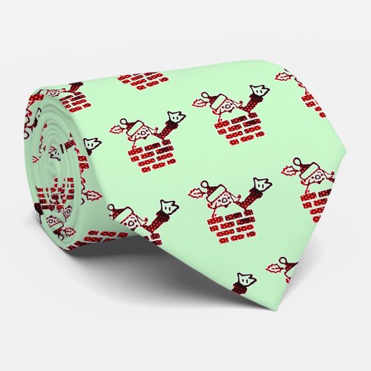 LED-Kerstman Stropdas (Opgerold)