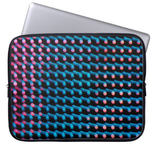 LED-lampjes op het bord. Dit is een wazige foto Laptop Sleeve