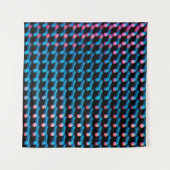 LED-lampjes op het bord. Dit is een wazige foto Wandkleed (Voorkant (horizontaal))