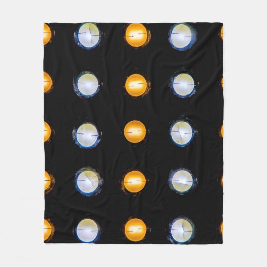 LED-lampjes sluiten abstracte achtergrond. Fleece Deken (Voorkant)