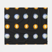 LED-lampjes sluiten abstracte achtergrond. Fleece Deken (Voorkant (Horizontaal))