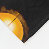 LED-lampjes sluiten abstracte achtergrond. Fleece Deken (Hoek)