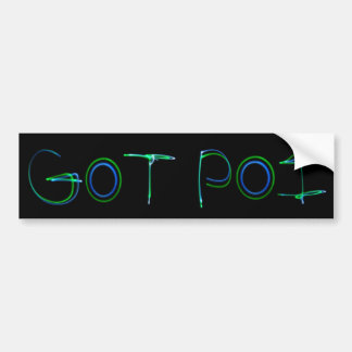 LED-lampvoetje met poi-bumper Bumpersticker