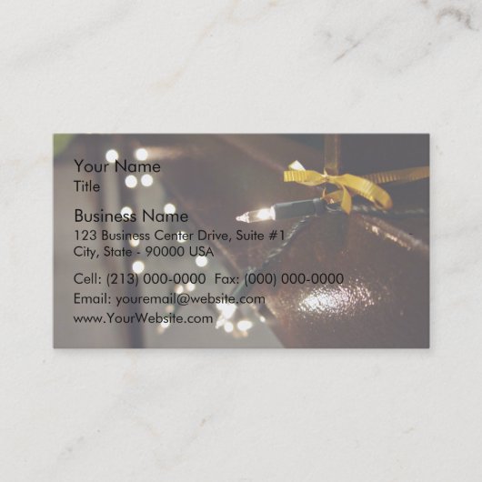 LED Light String Visitekaartje (Voorkant)