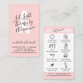 Led Light Therapy Aftercare Guides Visitekaartje (Voorkant / Achterkant)