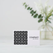 LED-pijlen vierkant - wit (Platinum-kaart) Visitekaartje (Staand voorkant)