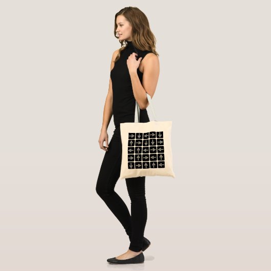 LED-pijlpaneel Tote Bag (Voorkant (model))