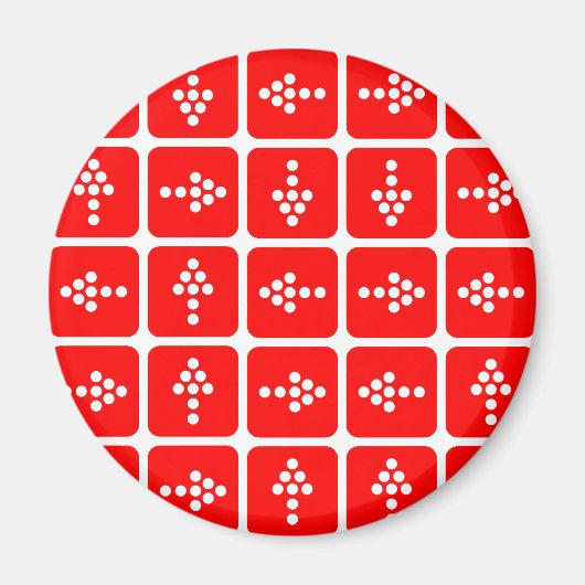 LED-pijlrood Magneet (Voorkant)