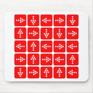 LED-pijlrood Muismat