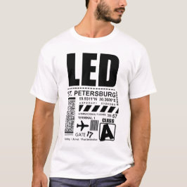 LED Pulkovo Airport Sint-Petersburg T-shirt
