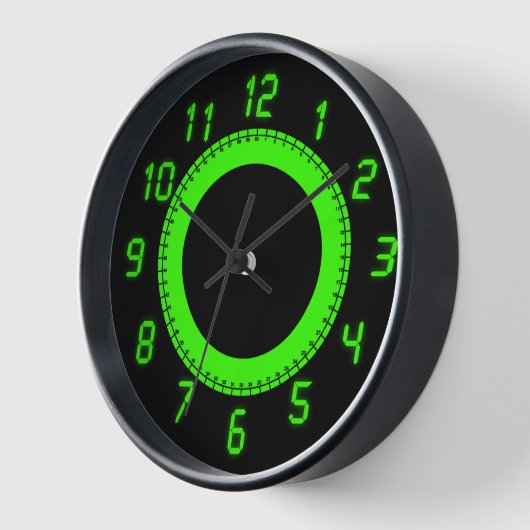 LED-stijl wandklok (Hoek)