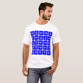 LED-stijlpijlen - blauw T-shirt (Voorkant volledig)