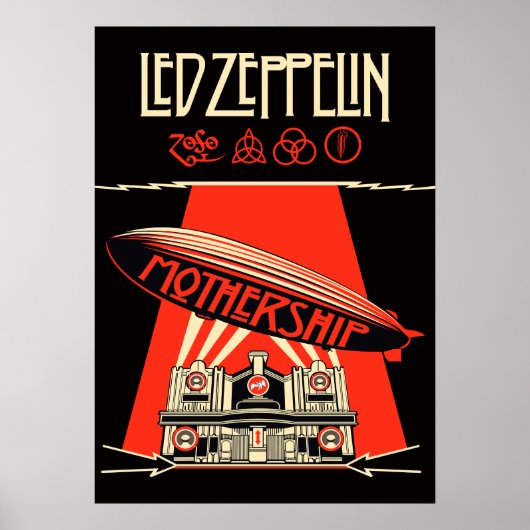 led zeppelin album cover poster (Voorkant)