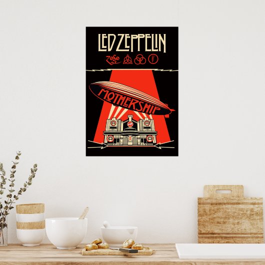 led zeppelin album cover poster (Keuken)