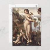 Leda en de Swan Briefkaart (Voorkant / Achterkant)