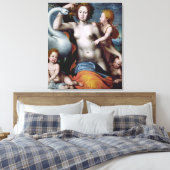 Leda en de Swan Canvas Afdruk (Insitu (Slaapkamer))