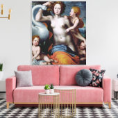 Leda en de Swan Canvas Afdruk (Insitu (Woonkamer))