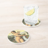 Leda en de Swan door Leonardo da Vinci Zandsteen Onderzetter (Zijkant)