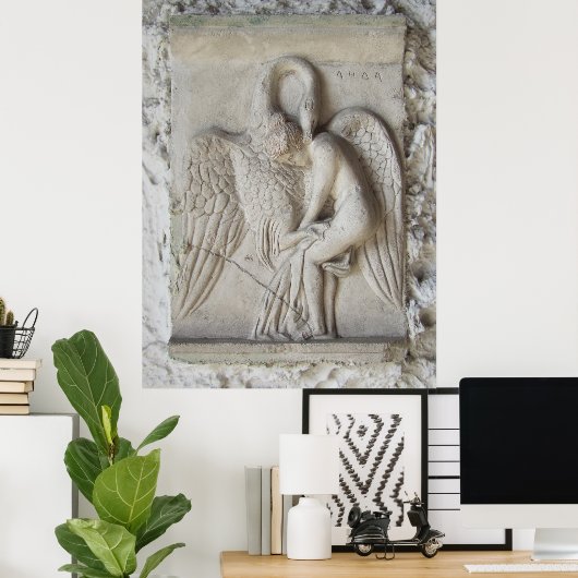 Leda en de Swan Poster (Thuiskantoor)
