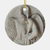Leda en de zwaan keramisch ornament (Voorkant)