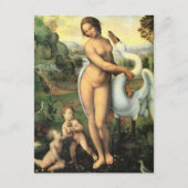 Leda en de Zwaan van Leonardo da Vinci Briefkaart (Voorkant)