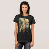 Leda en de Zwaan van Leonardo da Vinci T-shirt (Voorkant volledig)