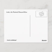 Leda Roos Flower Briefkaart (Achterkant)
