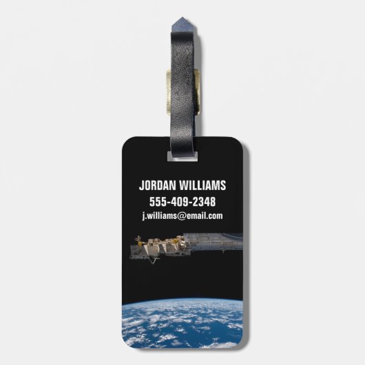 Ledemaat van de Aarde, of Horizon Bagagelabel (Achterkant verticaal)