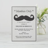 Leden Alleen bachelor Party Faux Leather Kaart (Staand voorkant)