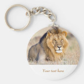Leden in Afrika wild Big Cat gepersonaliseerde tek Sleutelhanger (Voorkant)