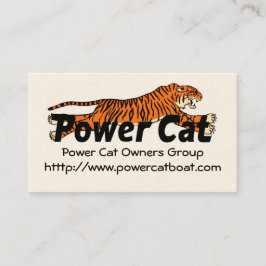 Leden Kaart Power Cat Owners Group Visitekaartje