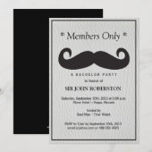 Leden Only Bachelor Party Nep Leer Kaart (Voorkant / Achterkant)