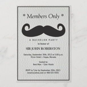 Leden Only Bachelor Party Nep Leer Kaart