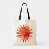 Leden ontvouwen tote bag (Achterkant)