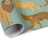 Leden-, tijger- en luipatroon cadeaupapier (Rol Hoek)