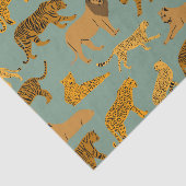 Leden-, tijger- en luipatroon tissuepapier (Detail)