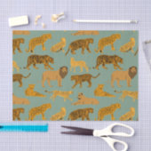 Leden-, tijger- en luipatroon tissuepapier (Craft)