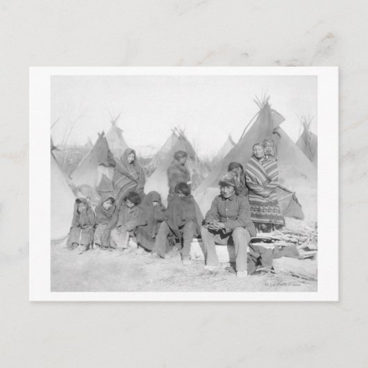 Leden van Big Foot's Band overleven Briefkaart (Voorkant)