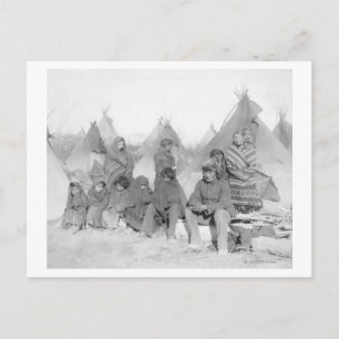 Leden van Big Foot's Band overleven Briefkaart