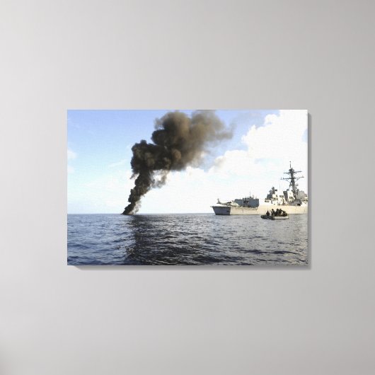 Leden van de Amerikaanse kustwacht Canvas Afdruk (Voorkant)