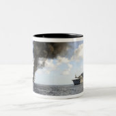 Leden van de Amerikaanse kustwacht Tweekleurige Koffiemok (Center)