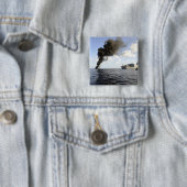 Leden van de Amerikaanse kustwacht Vierkante Button 5,1 Cm (In situ)