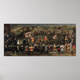 Leden van de Broederschap St. Barbara Poster